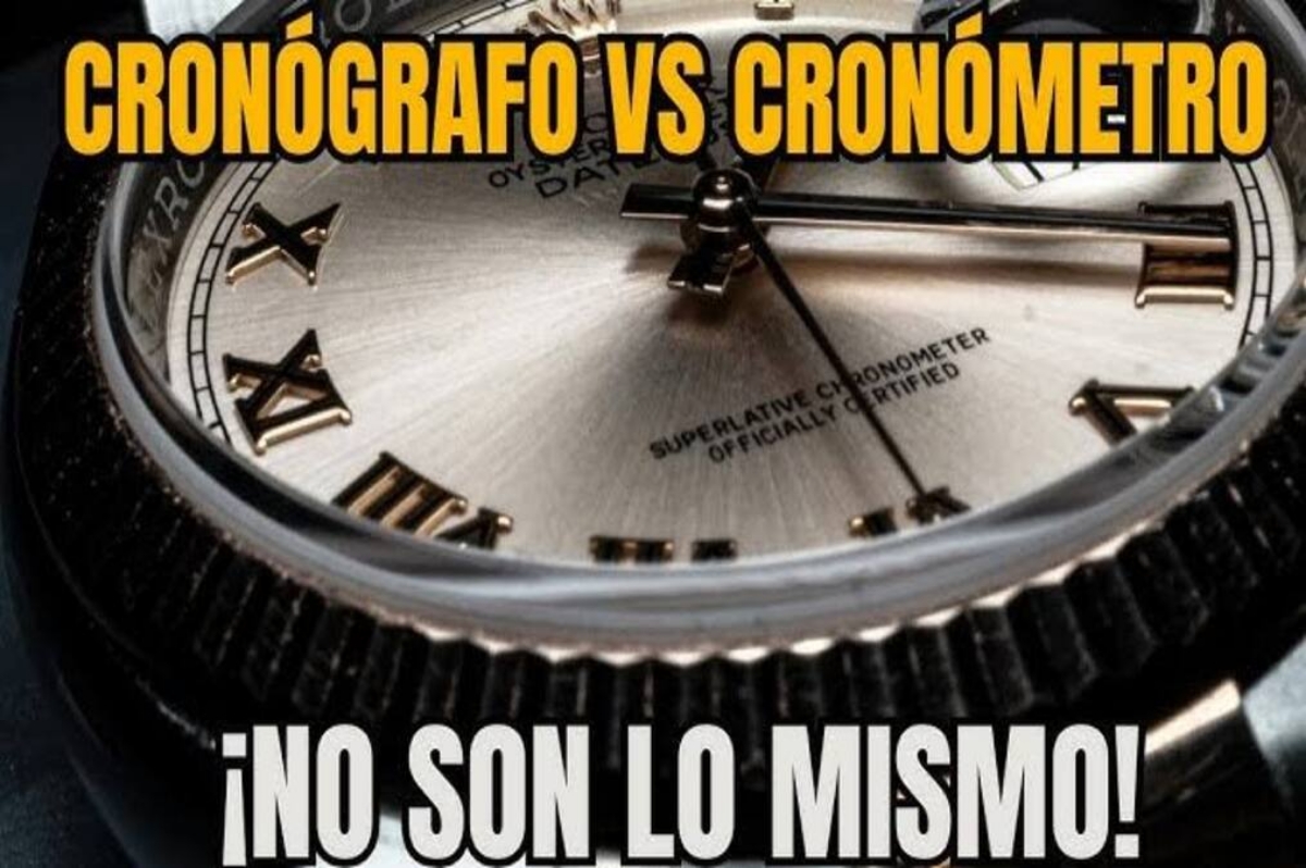 Diferencia entre Cronómetro y Cronógrafo
