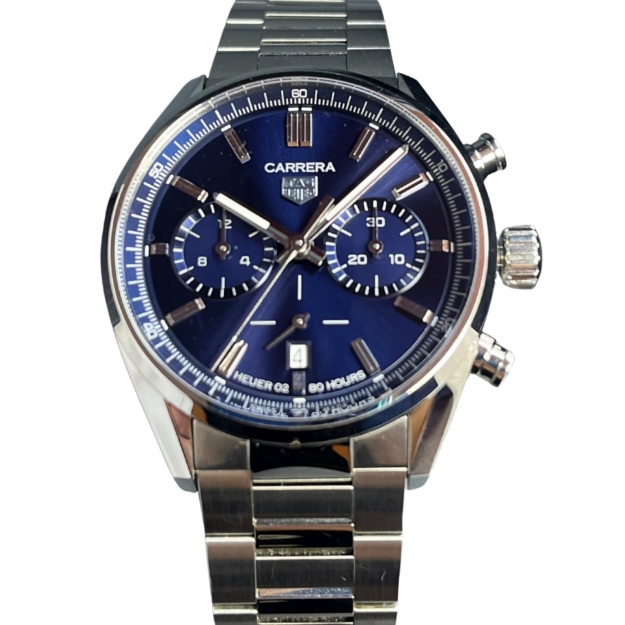 Imagen de TAG Heuer Carrera Heuer 02 42mm  Cronógrafo automático de acero azul para hombre